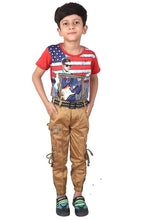 Load image into Gallery viewer, Qtsy Casual Cargo/Joggers for Kids Stretchable Cargo Pant for Boys