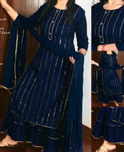 Load image into Gallery viewer, Rayon Kurta With Dupatta and Bottom Set