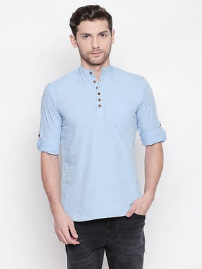 Solid Cotton Kurta For Men