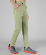 Load image into Gallery viewer, Men&#39;s Lycra Light Green Track Pant