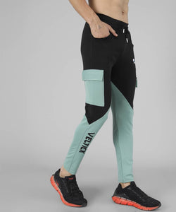 Men's Lycra Multicoloured Track Pant