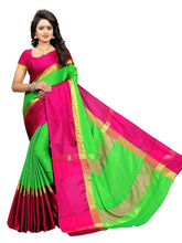 Load image into Gallery viewer, Cotton Silk Saree with Blouse