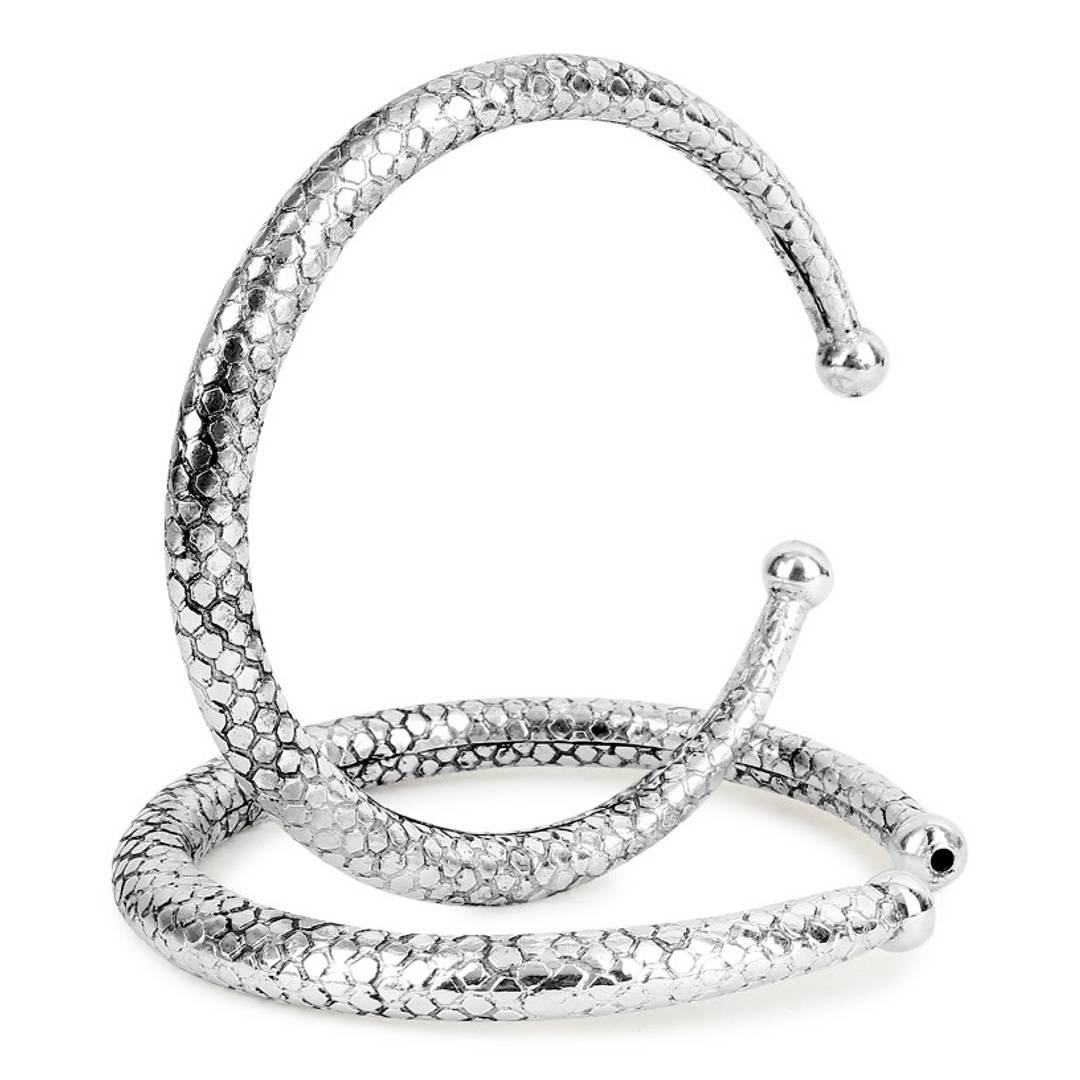 Trendy Oxidized Silver Adjustable Anklet for Women