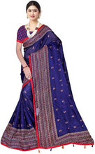 Load image into Gallery viewer, Stylish Jute Cotton Printed Mirror Work Saree with Blouse Piece