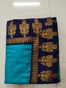 Women Cotton Silk Multicolored Saree With Blouse Piece