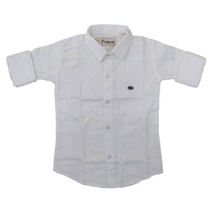 New kids plan shirts with high quality cotton fabric(white)