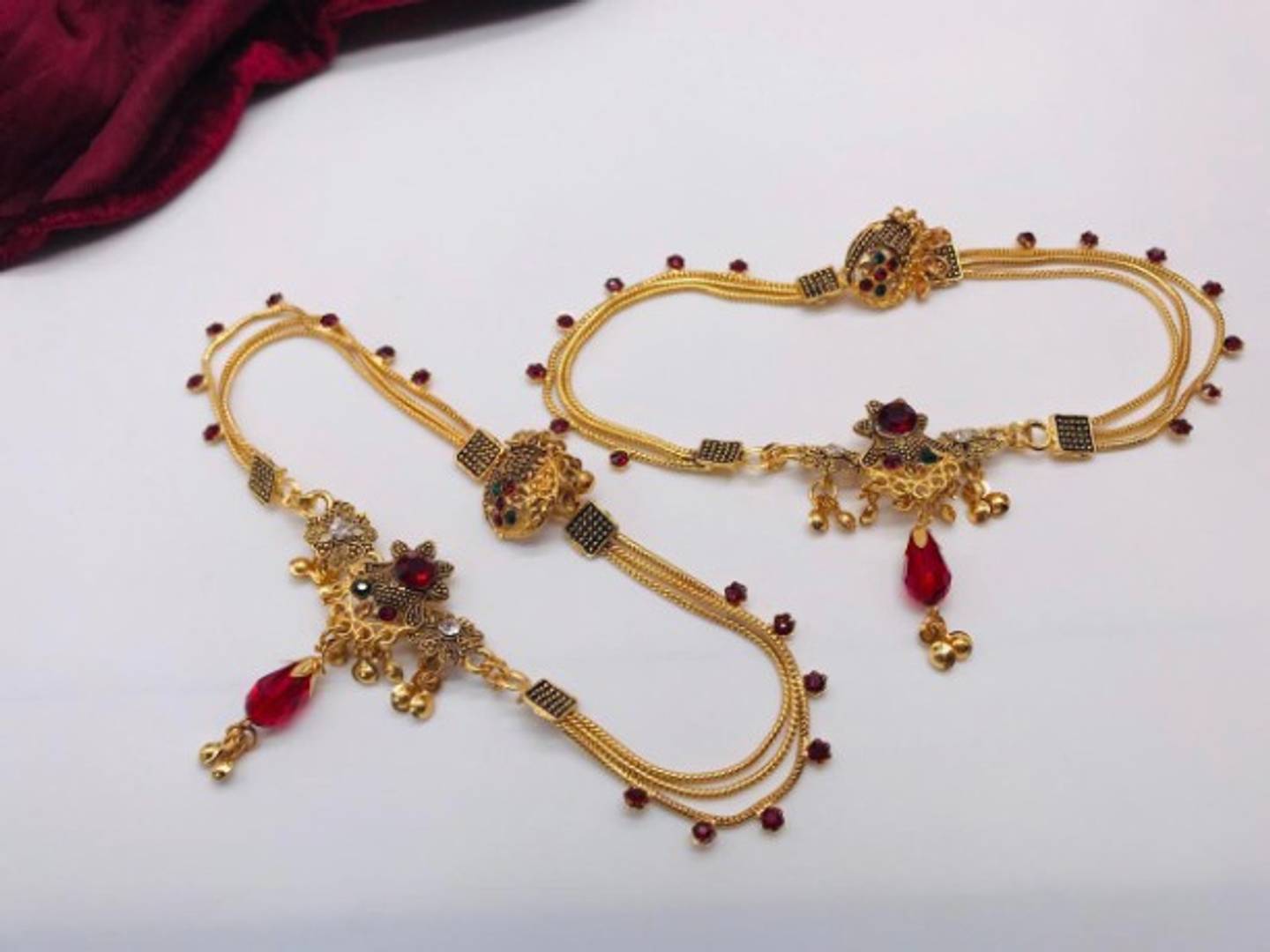 Trendy Brass Rajvadi Anklet for Women