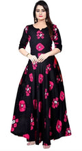 Load image into Gallery viewer, Beautiful Rayon Stitched Ethnic Gown for Girls and Women