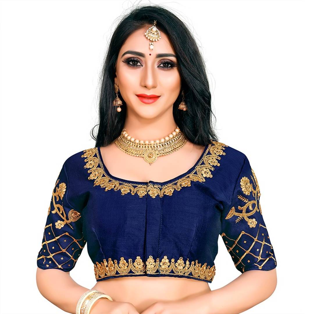 Women Art Silk Embroidered Blouse