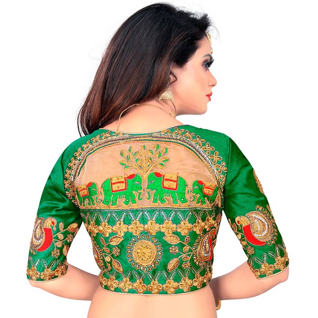 Stylish Art Silk Embroidered Blouse