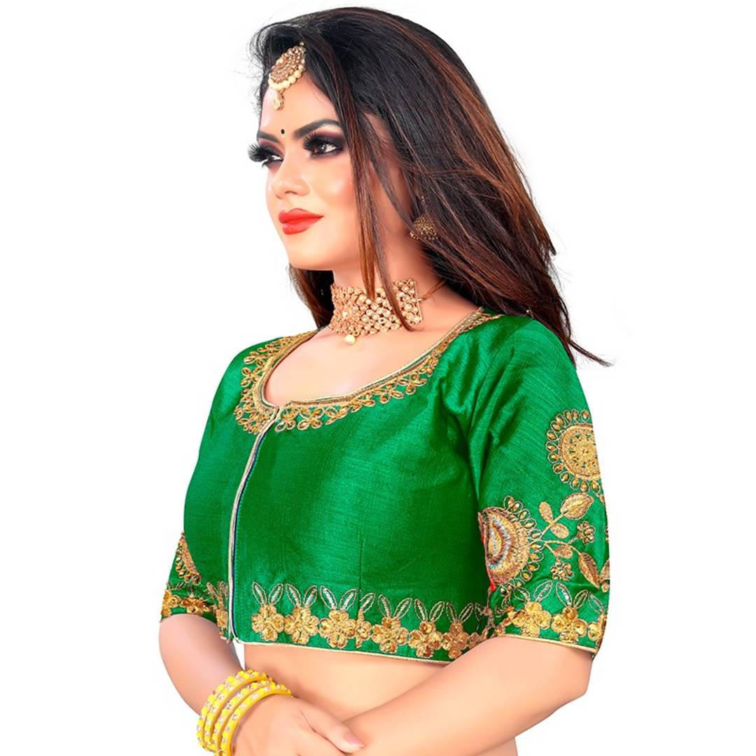 Stylish Art Silk Embroidered Blouse