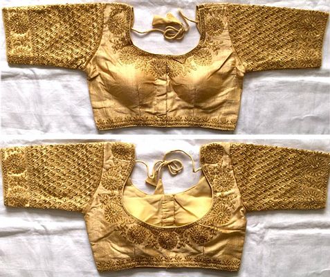 Phantom Silk Heavy Embroidered Readymade Blouse