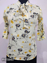 Load image into Gallery viewer, Stunning White Floral Printed Blouse Top