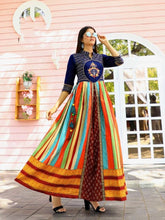 Load image into Gallery viewer, Latest Attractive Cotton Stitched Ethnic Gown