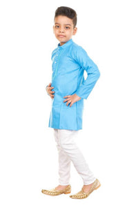 Fashion Garments Kids Ethnic Wear Kurta Pajama For Boys (BLUE)
