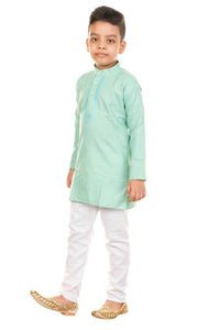 Fashion Garments Kids Ethnic Wear Kurta Pajama For Boys (GREEN)
