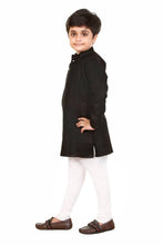 Load image into Gallery viewer, Fashion Garments Cotton Kurta Pajama Set for Boys Kids (BLK)