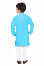 Load image into Gallery viewer, Fashion Garments Cotton Kurta Pajama Set for Boys Kids (BLUE)