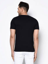 Load image into Gallery viewer, Men&#39;s Multicoloured Colourblocked Cotton Round Neck Tees