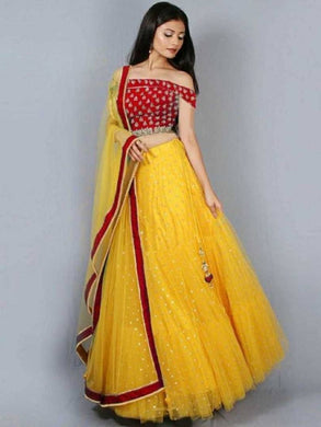 Women's Beautiful Silk Embroidered Semi Stitched Lehenga Cholis with Dupatta