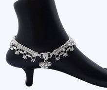 Load image into Gallery viewer, Traditional German Silver Anklet for Women - 1 Pair