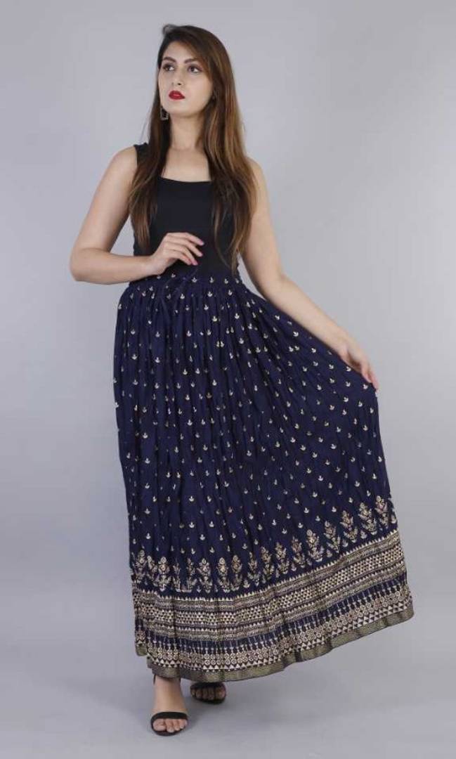 Women's Beautiful Rayon Long Skirts