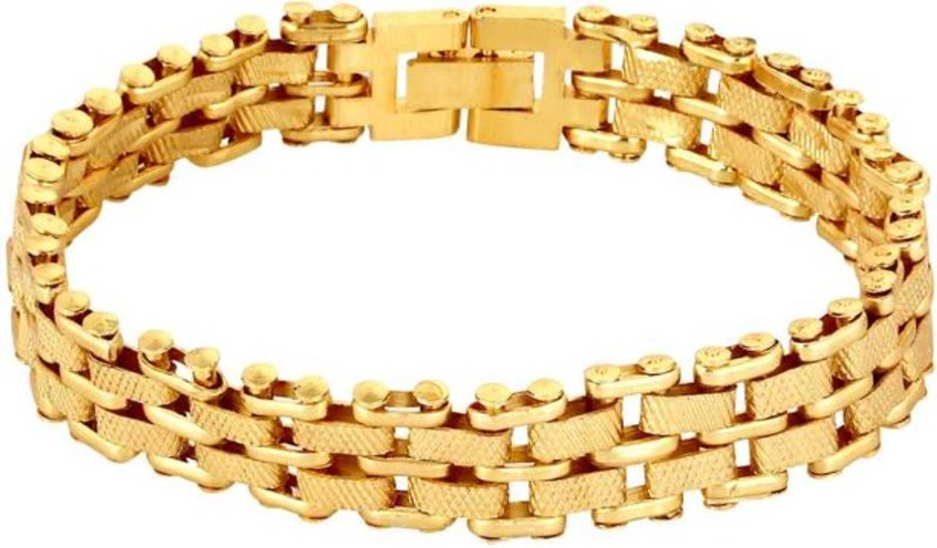 Trendy gold plated bracelet