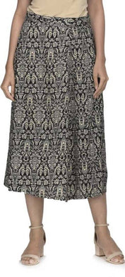 Women Rayon Printed Mid Skirt
