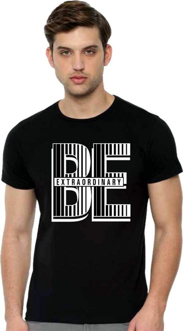 Be extra Ordinary Cotton Round Neck T-Shirt for Men