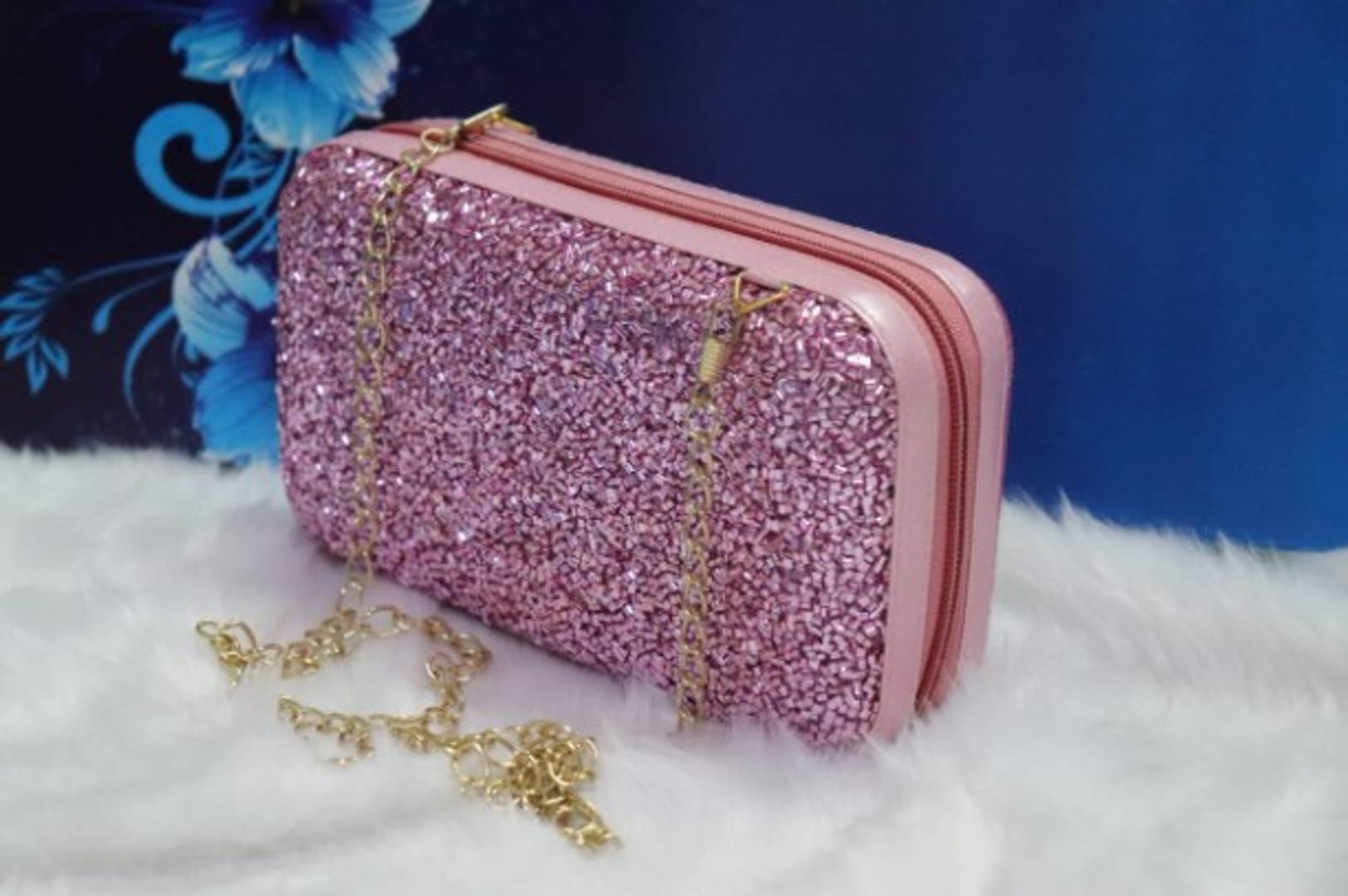 Women's Synthetic zari Clutch