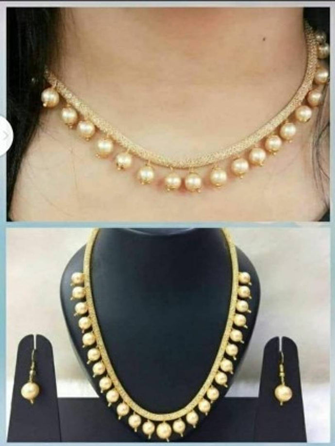 Pearl Necklace with earing