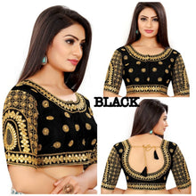 Load image into Gallery viewer, Latest Attractive Art Silk Embroidered Stitched Blouse
