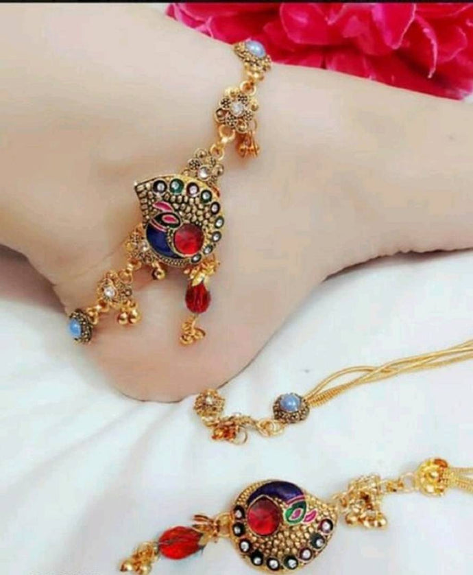 Designer Gold-plated  Anklets