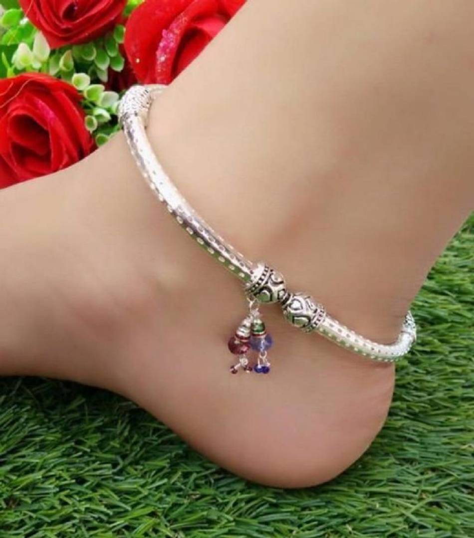 Designer Silver-plated  Anklets