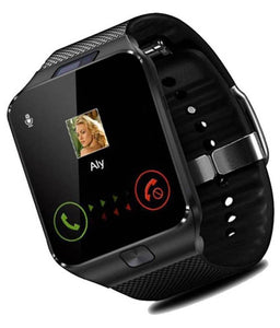 Mobile Phone Unlocked Gsm Bluetooth Music Player Camera Calendar Stopwatch Silver Smartwatch