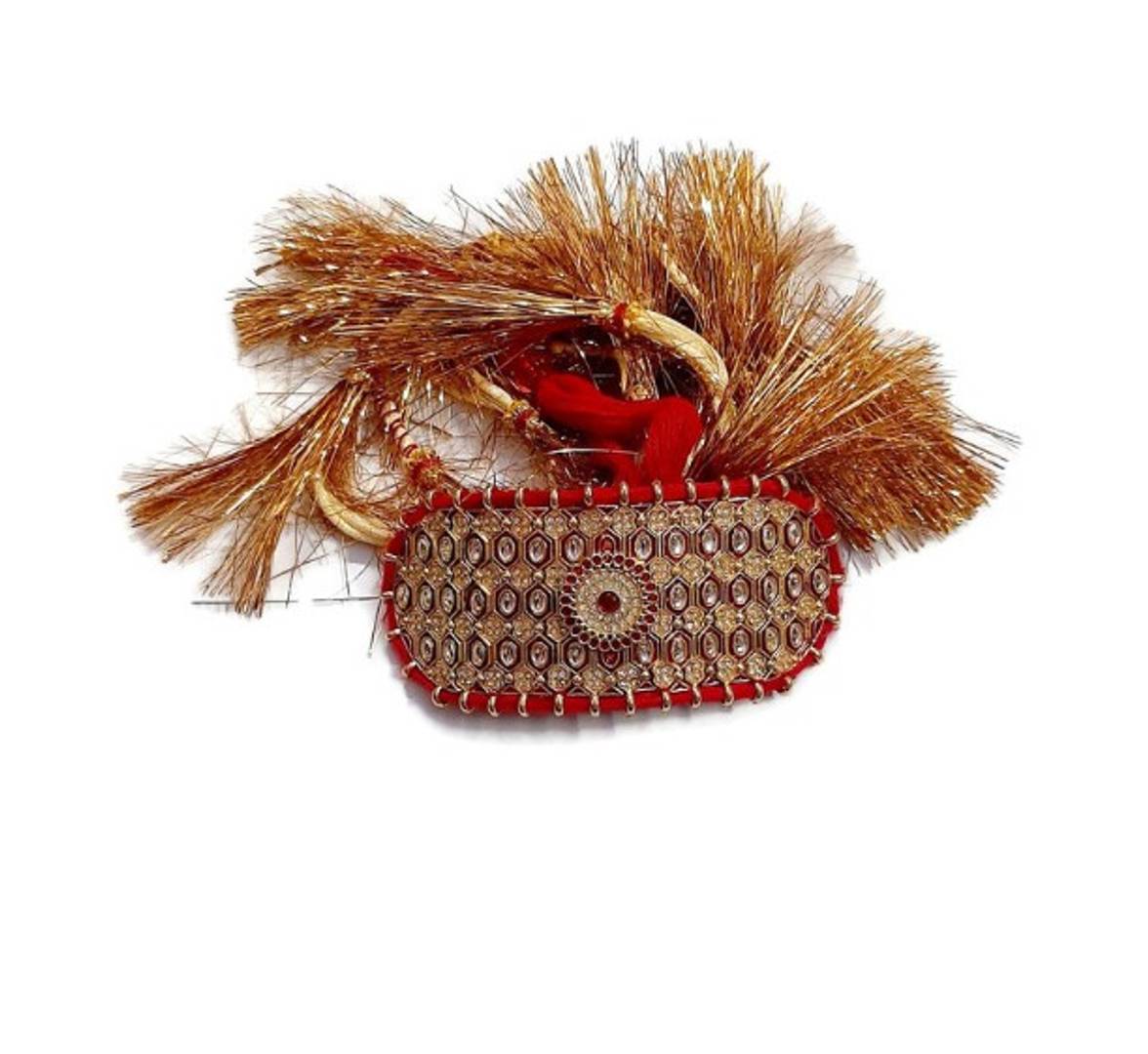 Stylish Brass And Copper Gold Plated Bajubandh For Women