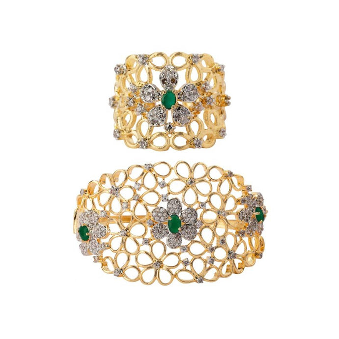 Khushi Jewels Jewellery Sets  Buy Khushi Jewels Long Zircons Diamonds  Necklace Set with Bracelet and Finger Ring Online  Nykaa Fashion
