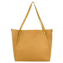 Load image into Gallery viewer, Elegant Yellow PU Solid Handbags For Women And Girls