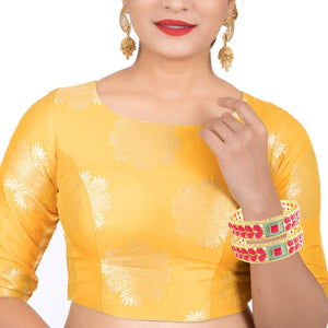 Women's Ruby Meenakari Bangle Set Of 2 Gold Plated Fashion Jewellery
