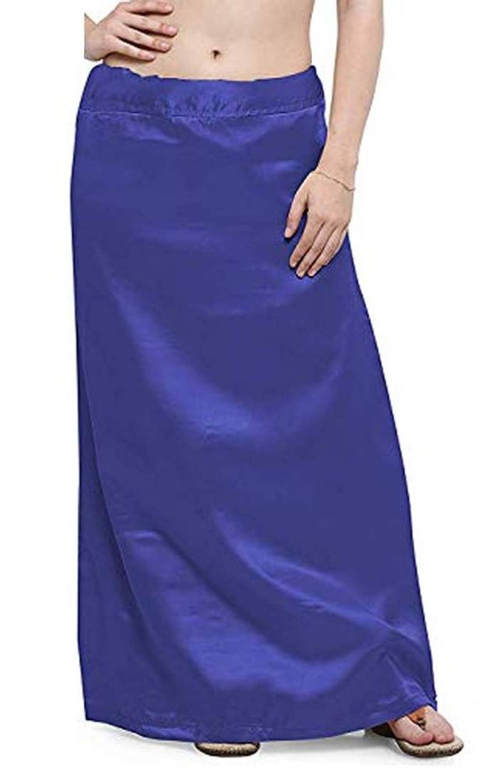 Guddan Blue Satin Petticoat (Free Size)