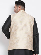 Load image into Gallery viewer, Men&#39;s Off White Viscose
 Woven Design Nehru Jackets