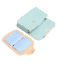 Load image into Gallery viewer, Trendy PU Sky Blue Handbag &amp; Sling Bag &amp; Clutch with Card Holder(Set of 4)