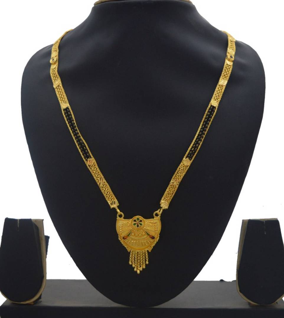 Latest Beautiful Copper Gold Plated Mangalsutra