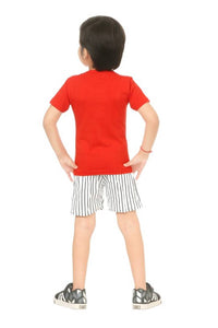 Kid Casual Printed T-Shirt & Shorts Clothing Set