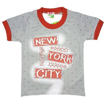Load image into Gallery viewer, Kids Round Neck T-Shirt With Half Pant (Grey)