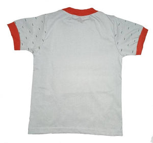 Kids Round Neck T-Shirt With Half Pant (Grey)