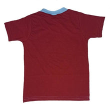 Load image into Gallery viewer, Kids Round Neck T-Shirt With Half Pant (Mehroon)