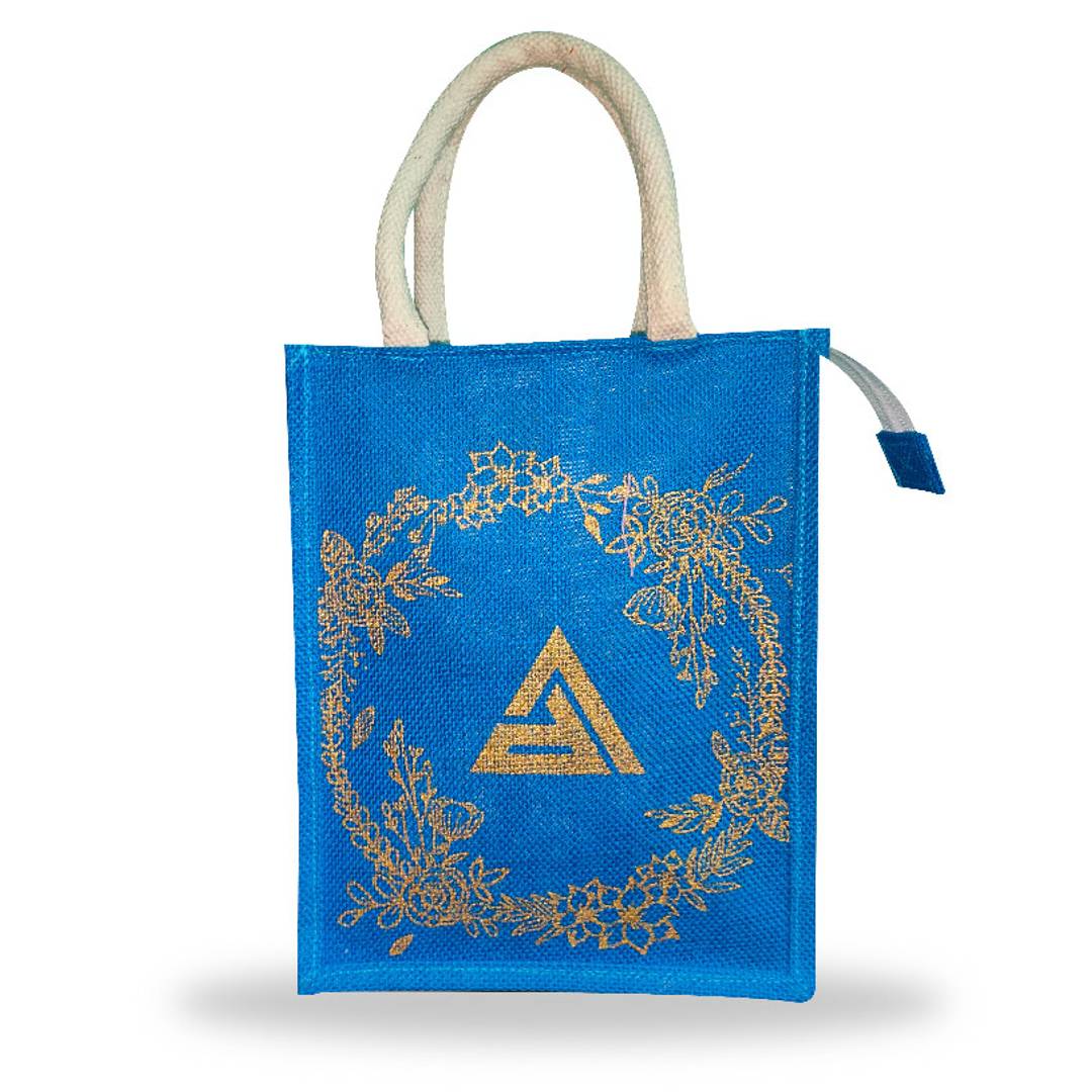Foil printed jute bags