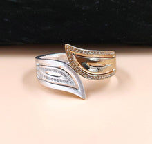 Load image into Gallery viewer, Eye Catching Golden Alloy Cubic Zirconia And American Diamond Kada For Women And Girls