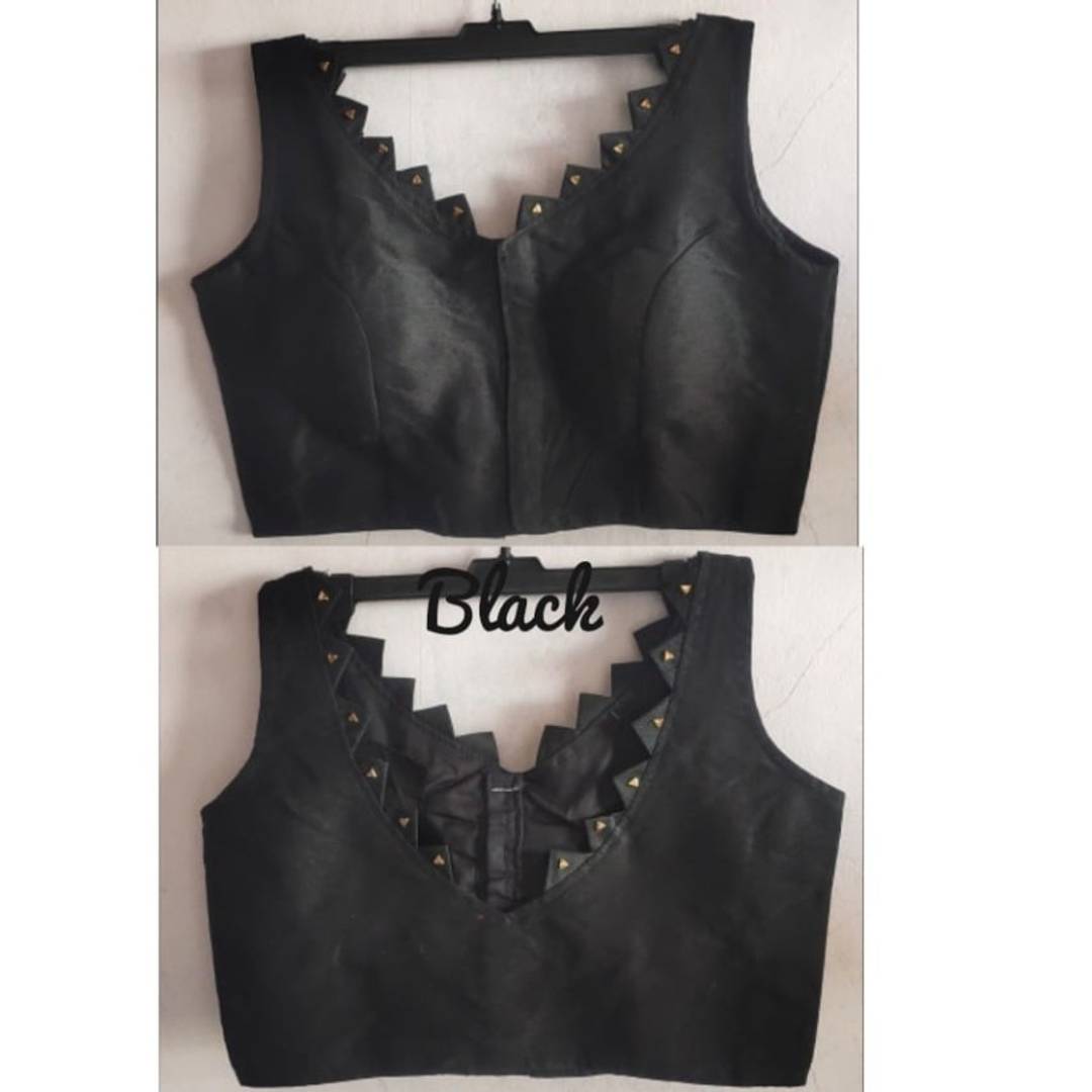 Stylish Solid Phantom Silk Sleeveless Blouse